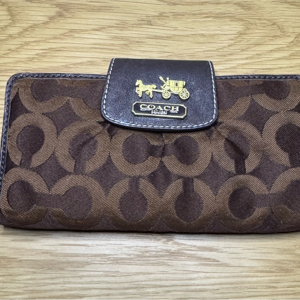 Coach Brown Logo Wallet